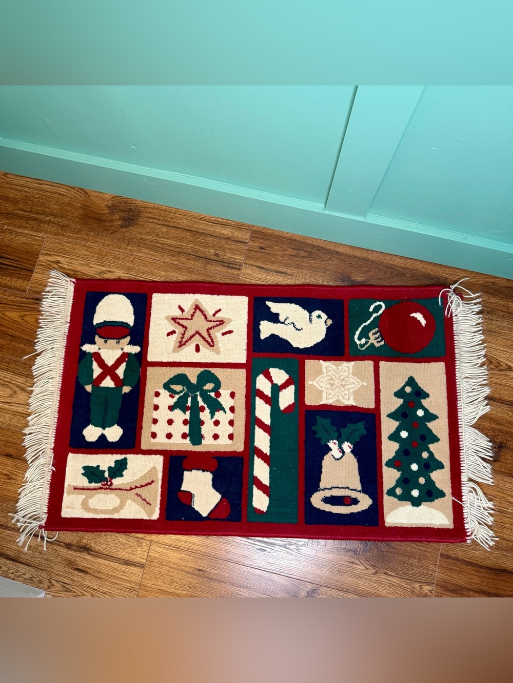 Vintage Christmas Rug